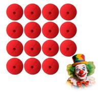 Ruvan 15 Piezas Clown Nose, Narices De Payaso De Espuma Roja, Arices De Esponja Divertidas, Nariz De Espuma Rojas Circo, para Maquillaje Infantil, Fiestas, Carnaval, Circo
