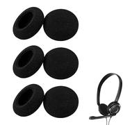Ruvan 3 Pares Almohadillas De Repuesto para Auriculares para Sennheiser, Espuma Transpirable, Compatibles con PC 2/PC 3/PC 5/PC 7 USB/PC 8 USB, Almohadillas Auriculares De Espuma Suave