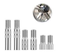 Ruvan 6 PCS Extensión Válvula Neumático, Inflado Fácil en Espacios Estrechos 19/25/39mm, Adaptador Válvula para Patinete Eléctrico y Coche, Prolongador de Aire Robusto con Sellado Hermético Antifugas