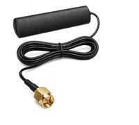 Ruvan Antena SMA Macho Sin Cortes de Señal 3m Cable RG174 para Router Módem y Coche Antena 4G LTE gsm Omnidireccional Adhesiva para Parabrisas Negro