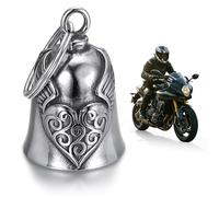 Ruvan Campana De Moto Guardian Bell Para Motocicleta, Campana Moto Amuleto, Campana Motera De La Suerte, Campana De Protección De Ángel, Campanilla De Motocicleta