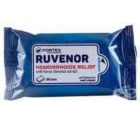 Ruvenor Alivio de hemorroides. Paquete de 3 de 20 toallitas húmedas, 60 unidades