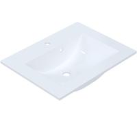 Ruvetti Elif lavabo 61x47 cm rectangular empotrado-sobre encimera blanco DOL_EL60