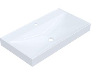 Ruvetti Erna lavabo 80x45 cm rectangular empotrado-sobre encimera blanco DOL_ER80