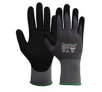 Ruvigrab 8436021584168, Guante Nylon/Lycra Recubrimiento Nitrilo Microporoso Transpirable, 1, 7, Gris/Negro