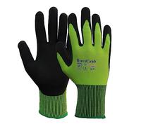 Ruvigrab - Guante de Trabajo de Látex Sandy - Guantes Anti-Deslizantes - Guantes Jardineria - Guantes para Industria, Construcción, Agricultura - Guante Trabajo Hombre y Mujer