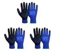 Ruvigrab - Guante de Trabajo de nitrilo Sandy | Guantes para fontaneria | Guantes para Jardinería | Guantes de Cuero | Guantes de Piel para Obra | Guantes de proteccion laboral | Guantes mecanicos