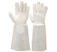 Ruvigrab Guante piel flor natural, manguito seraje 40cm