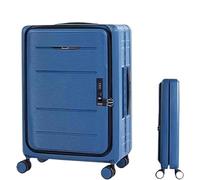 RUVOO Maleta de Equipaje Maletas de Viaje Maletas Plegables Carro Ajustable Equipaje De Mano Maleta Portátil Abierta Frontal Maletas Viaje Maleta de Mano (Color : D, Size : 24 Inch)