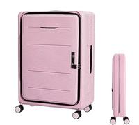 RUVOO Maleta de Equipaje Maletas de Viaje Maletas Plegables Carro Ajustable Equipaje De Mano Maleta Portátil Abierta Frontal Maletas Viaje Maleta de Mano (Color : E, Size : 24 Inch)