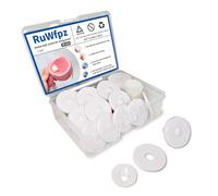 RuWfpz Juego de 20 articulaciones de muñeca para amigurumis de ganchillo de 45 mm, juego de 20 juntas de seguridad de juguete de plástico para animales de peluche, color blanco, móviles, amigurumis,