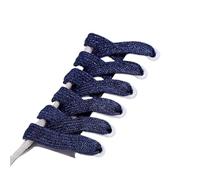 RUWLFE 10 pares de cordones brillantes colores planos for zapatillas deportivas, botas y Para Zapatillas Deportivas(Blue,120cm)