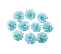 RUWLFE 10Pcs Mix Blue Artificial Flowers Heads DIY Party Wedding Cake Gift Box Wreaths Home Room Decor Garden Crafts Rose Lily para Inicio(Color12)