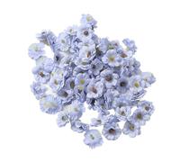 RUWLFE 10Pcs Mix Blue Artificial Flowers Heads DIY Party Wedding Cake Gift Box Wreaths Home Room Decor Garden Crafts Rose Lily para Inicio(Color4)