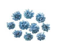 RUWLFE 10Pcs Mix Blue Artificial Flowers Heads DIY Party Wedding Cake Gift Box Wreaths Home Room Decor Garden Crafts Rose Lily para Inicio(Color8)