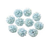 RUWLFE 10Pcs Mix Blue Artificial Flowers Heads DIY Party Wedding Cake Gift Box Wreaths Home Room Decor Garden Crafts Rose Lily para Inicio(Color13)