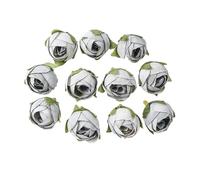 RUWLFE 20PCs Rose Artificial Flowers Head Silk Fake Wedding Marriage Decoration DIY Bride Wreath Bouquet para Inicio(Color 1)