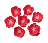 RUWLFE 49Pcs 4cm Silk Plum Blossom Heads Artificial Cherry Flowers For Home Room Wedding Decor DIY Wall Accessory para Inicio(Color5)