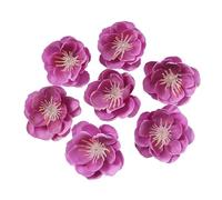RUWLFE 49Pcs 4cm Silk Plum Blossom Heads Artificial Cherry Flowers For Home Room Wedding Decor DIY Wall Accessory para Inicio(Color7)