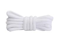 RUWLFE 5 pares de cordones deportivos for hombres y mujeres, color plano semicircular, adecuados para Para Zapatillas Deportivas(WHITE,100cm)