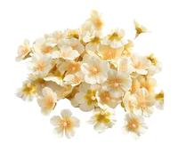 RUWLFE 50/100Pcs Mini Artificial Flowers Fake Head For Home Decor Wedding Marriage Decoration DIY Craft Wreath Gift Accessories para Inicio(Color6,50Pcs)