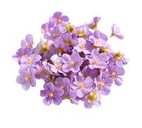 RUWLFE 50/100Pcs Mini Artificial Flowers Fake Head For Home Decor Wedding Marriage Decoration DIY Craft Wreath Gift Accessories para Inicio(Color5,50Pcs)