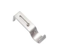 RUWLFE 6 Soportes For Barra De Cortina, Soporte Ventana, Pared, Abrazadera para Baño, Cocina, Salón(Silver)