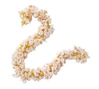 RUWLFE 6pc 180CM Artificial Sakura Flowers Vine For Wedding Decoration Garden Arch Home Room Decor Party Bridal Fake Silk Outdoor Ornament para Inicio(Champagne)