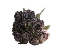 RUWLFE Silk Pink Rose Bouquet Artificial Roses Wedding Bride with Flower Home Living Room Bedroom Garden Arrangement Decoration para Inicio(Color4)