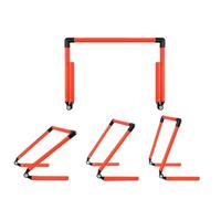 RUWLFE Vallas De Entrenamiento De Agilidad 3PCS/4PCS Adjustable Speed Training Hurdles Agility Jumping Speed Fitness Equipment for Athletes Soccer Basketball Track Field(4PCS)