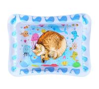 Ruwshuuk Alfombra Sensorial de Agua - Colchón Hidráulico Plegable para Gatos,Colchoneta Inflable Gruesa Para Mascotas En Clima Cálido Dormir Todas Las Edades Interior Exterior Sala Dormitorio Hogar