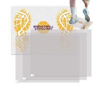 Ruwshuuk Alfombrilla de tracción para baloncesto, almohadilla de agarre adhesiva de 17 x 12 pulgadas para zapatos, portátil, antideslizante, resistente para un mejor rendimiento, patio trasero