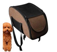 Ruwshuuk Asiento de Coche para Perros Pequeños - Cama para Perro En Coche con Cinturón De Seguridad - Transportín Lavable para Mascotas Viajes Diarios Aventuras Exteriores