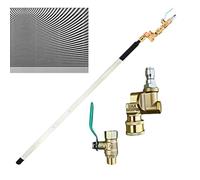 Ruwshuuk Barra para la limpieza de radiadores, limpiador de radiadores, 60 cm, 310 bares con tubo de aire, hidrolimpiadora para coche, moto, , remolque, furgoneta, quad