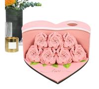 Ruwshuuk Bloc de notas de arte 3D, bloc de notas 3D de papel,156 hojas de arte de escultura de papel en forma de amor | Artesanía de tarjetas de papel creativo, Notas de correos no pegajosas