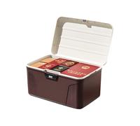Ruwshuuk Caja de Almacenamiento con Cerradura, Caja Fuerte con Combinación, Organizador de Gran Capacidad con Clave para Documentos, Medicamentos, Cocina, Manualidades y Trabajo de Electricista