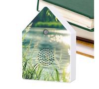 Ruwshuuk Caja de pájaros cantantes | Relajante música con temporizador - Caja de sonidos naturales con sensor de movimiento - Para dormitorio, baño, yoga, spa, salón de belleza, salón de té