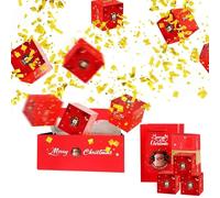 Ruwshuuk Cajas De Navidad | De Plata Con Apertura Pop-Up