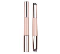 Ruwshuuk Cepillo de labios de silicona, aplicadores de labios reutilizables, portátil, de doble cabeza, para maquillaje, uñas, cara, corrector, piel facial