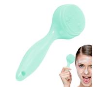 Ruwshuuk Cepillo para lavado de cara,Cepillo de limpieza facial de silicona | Cepillo de limpieza facial manual | Cepillo de limpieza Facial de silicona con mango Manual, Ultra, portátil,