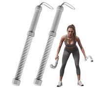 Ruwshuuk Cuerdas de entrenamiento para gimnasio en casa, 2 unidades, antideslizantes, compactas, sin enredos, para programas de adelgazamiento, entrenamiento de boxeo, viajes, jardín