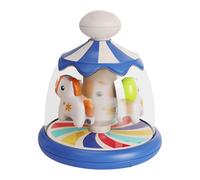 Ruwshuuk de prensa Spinner, carrusel para niños | Aprende y gira el carrusel - evolutivo interactivo colorido giratorio causa-efecto para cumpleaños