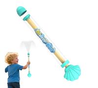 Ruwshuuk de salpicaduras de agua para niños, pistola de agua de concha, salpicaduras de fuegos artificiales extraíbles, para actividades al aire libre en el jardín en el calor del verano