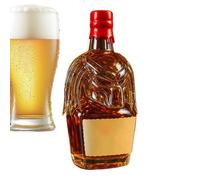 Ruwshuuk Decantador de whisky - Decantador de alcohol de 300 ml | Tapa hermética, diseño 3D, recipiente de almacenamiento vacío para bebidas, bodega, reunión en casa, exhibición comercial