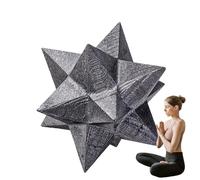 Ruwshuuk Decoración En, Estatuilla Merkaba de Pulido para Decoración, Decoración para Mesa De Sala Y Dormitorio, Piedra Energética Relajante para Lectura, Sueño, Yoga Y Meditación