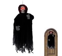 Ruwshuuk Decoraciones de Halloween con Fantasmas, Decoraciones de Halloween con Fantasmas para colgar - Decoraciones de Calaveras de Halloween con Ojos fantasmales - Fantasma Volador Esqueleto de 91