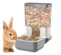 Ruwshuuk Dispensador De Comida para Conejos - Dispensador Automático De Comida Y Agua para Mascotas | Plato con Almacenamiento De Gran Capacidad para Loros, Hurones, Palomas, Erizos Y Chinchillas