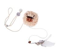 Ruwshuuk dispensador de golosinas para gatos - interactivo para gatos | Promoción de juegos y recompensas en interiores al aire libre Gatito Mascota Tiempo de juego