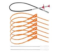 Ruwshuuk Drene el quiebre, drene el removedor del cabello de la serpiente - 9x fregadero de baño Snake Drense Remover,Desgastamiento reutilizable Ajustable Manejo Manejo de la tubería Empágrano de