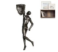 Ruwshuuk Escultura de pared de Klettermann | Esculturas modernas de resina para pared - Arte mural único como fondo para decoración de lugar de trabajo, arte moderno, decoración